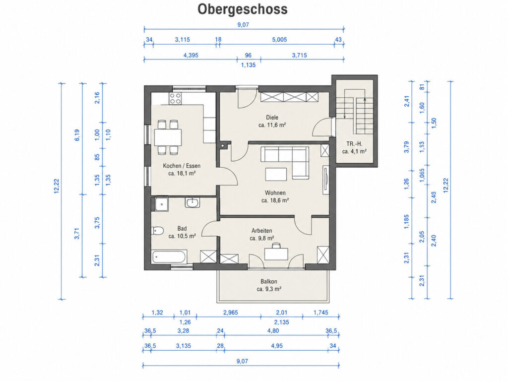 Moderne Maisonettewohnung mit Garten, Balkon & viel Privatsphäre — Foto 15