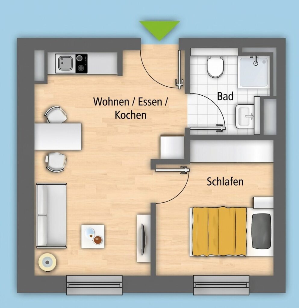 Möbliertes Apartment in Nürnberg — Foto 7
