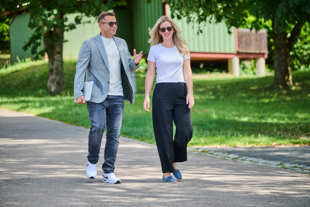 Sonja und Michael im Park