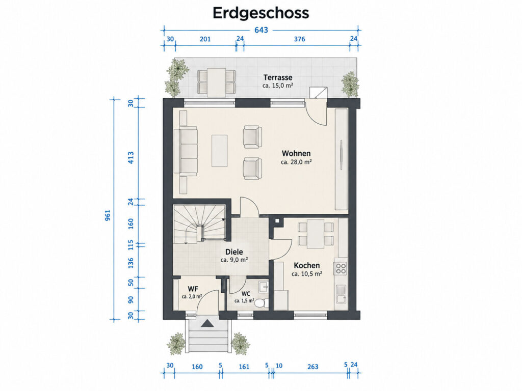 Grundriss Erdgeschoss