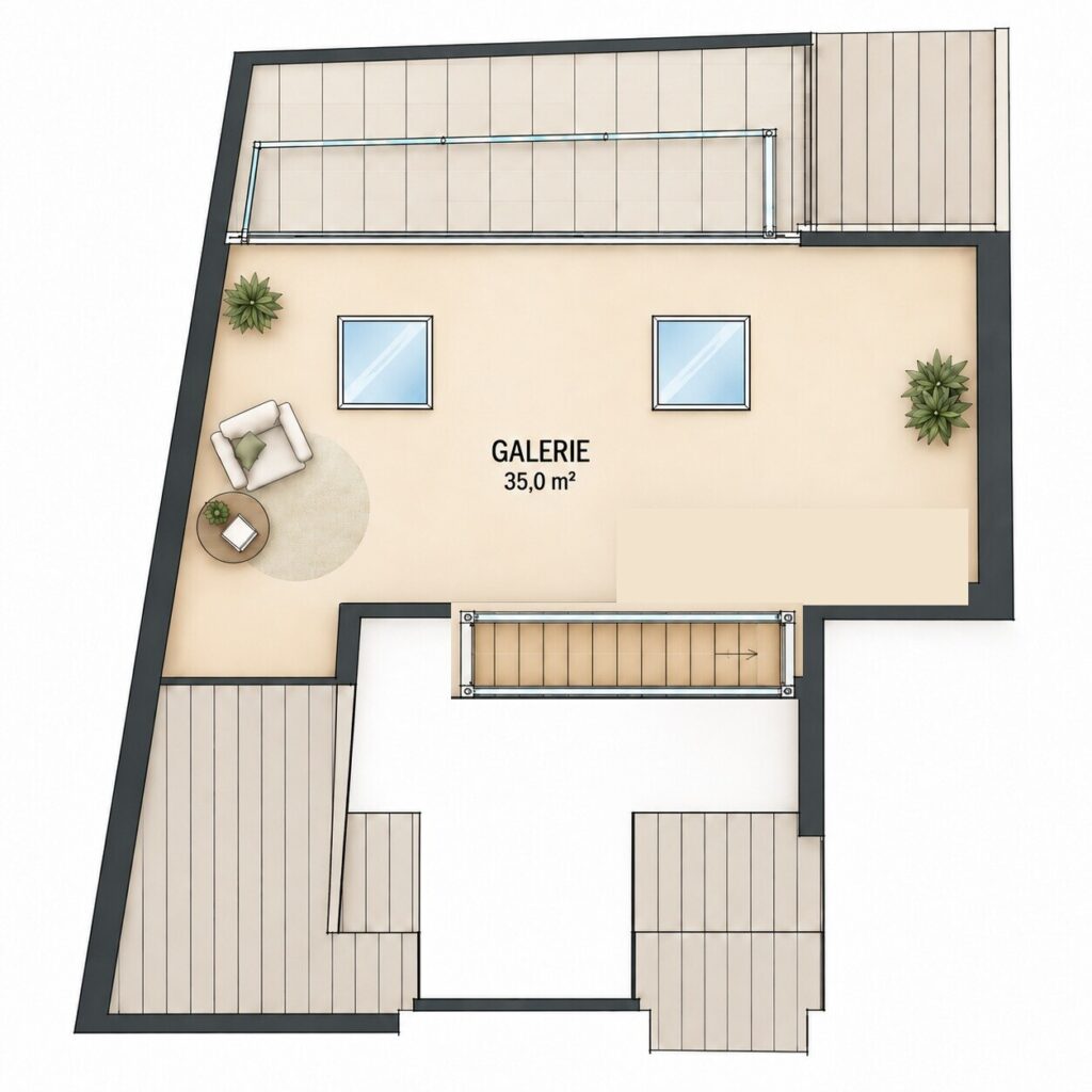 Grundriss Galerie